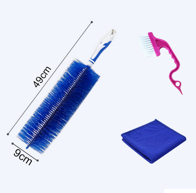Outil de dépoussiérage à brosse en éventail