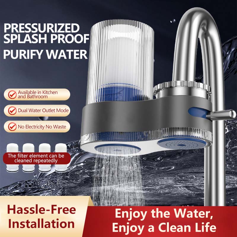 Purificateur d'eau pour robinet avec adaptateurs