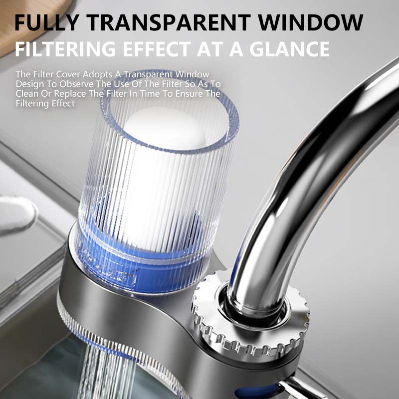 Purificateur d'eau pour robinet avec adaptateurs