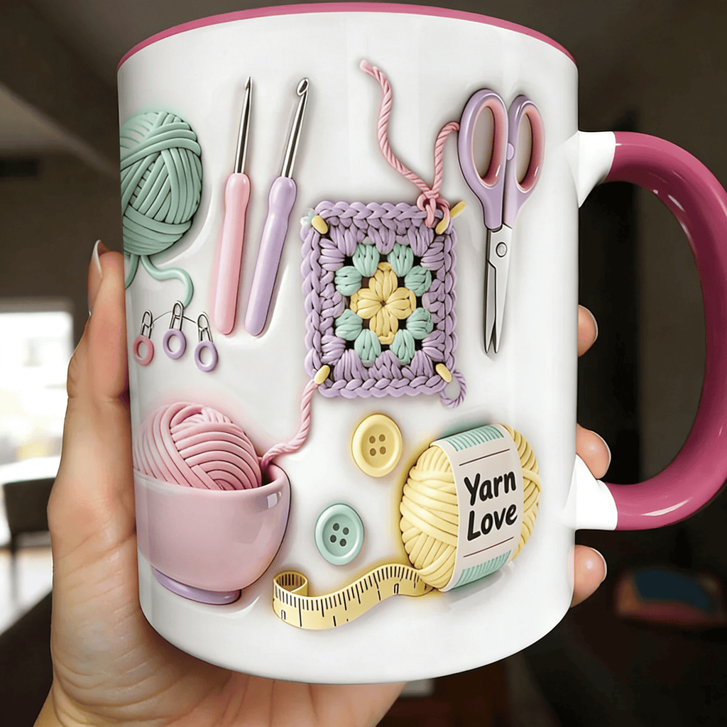 Tasse « Almost Gone Yarn Love », cadeau pour les artisans et les âmes créatives