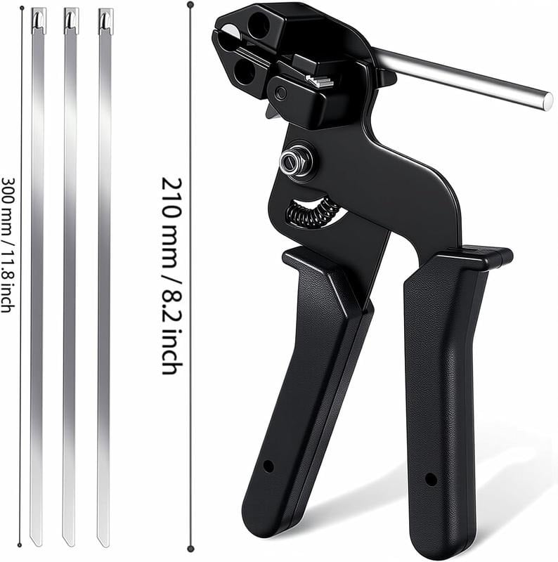 Collier de serrage en acier inoxydable 304 | 4 fois plus résistant que le plastique | Outil professionnel !