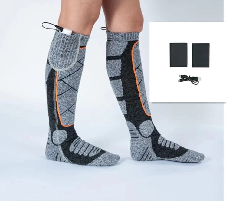 Offre de Noël : Chaussettes chauffantes lavables et rechargeables pour femmes et hommes