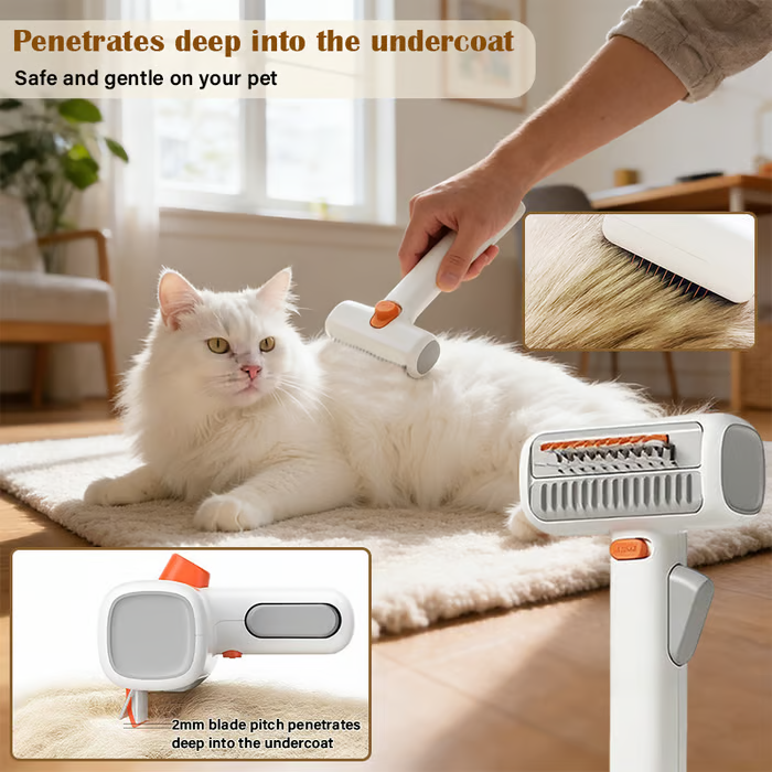 Peigne de toilettage et démêlant 2 en 1 pour animaux