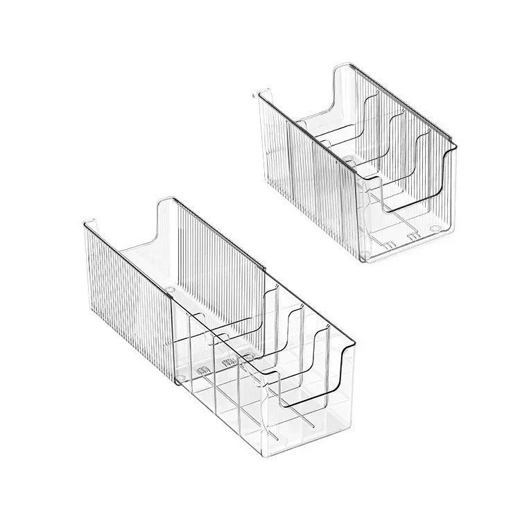 Organisateur de médicaments extensible transparent — extensible, parfait pour une armoire à pharmacie bien rangée