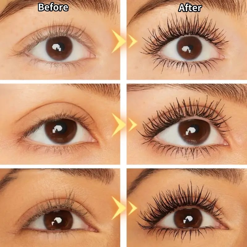 Mascara tube – Duo noir et brun pour maquillage des cils