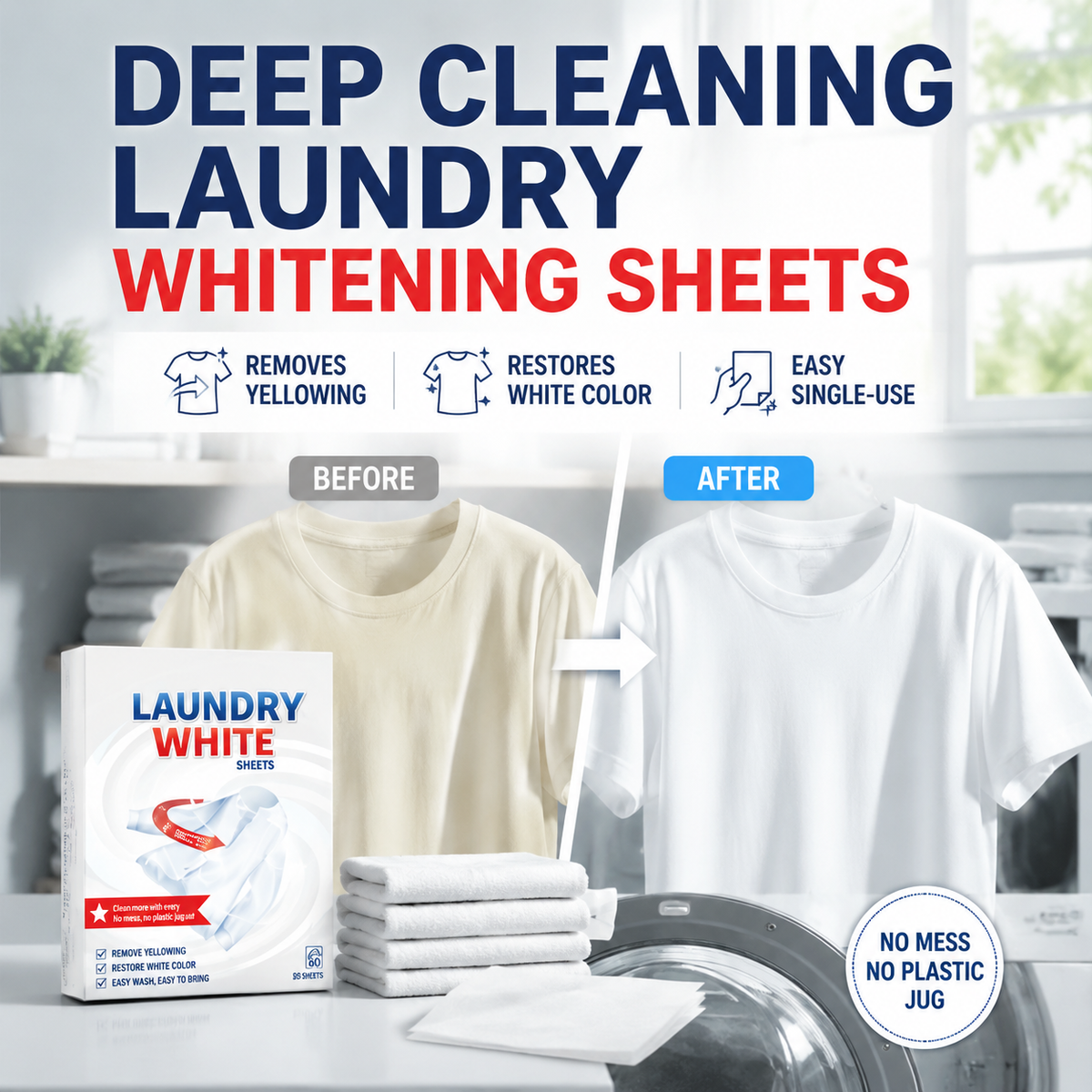 Feuilles de blanchiment de linge pour nettoyage en profondeur, puissant détachant, feuilles de nettoyage de linge pour éclaircir les tissus