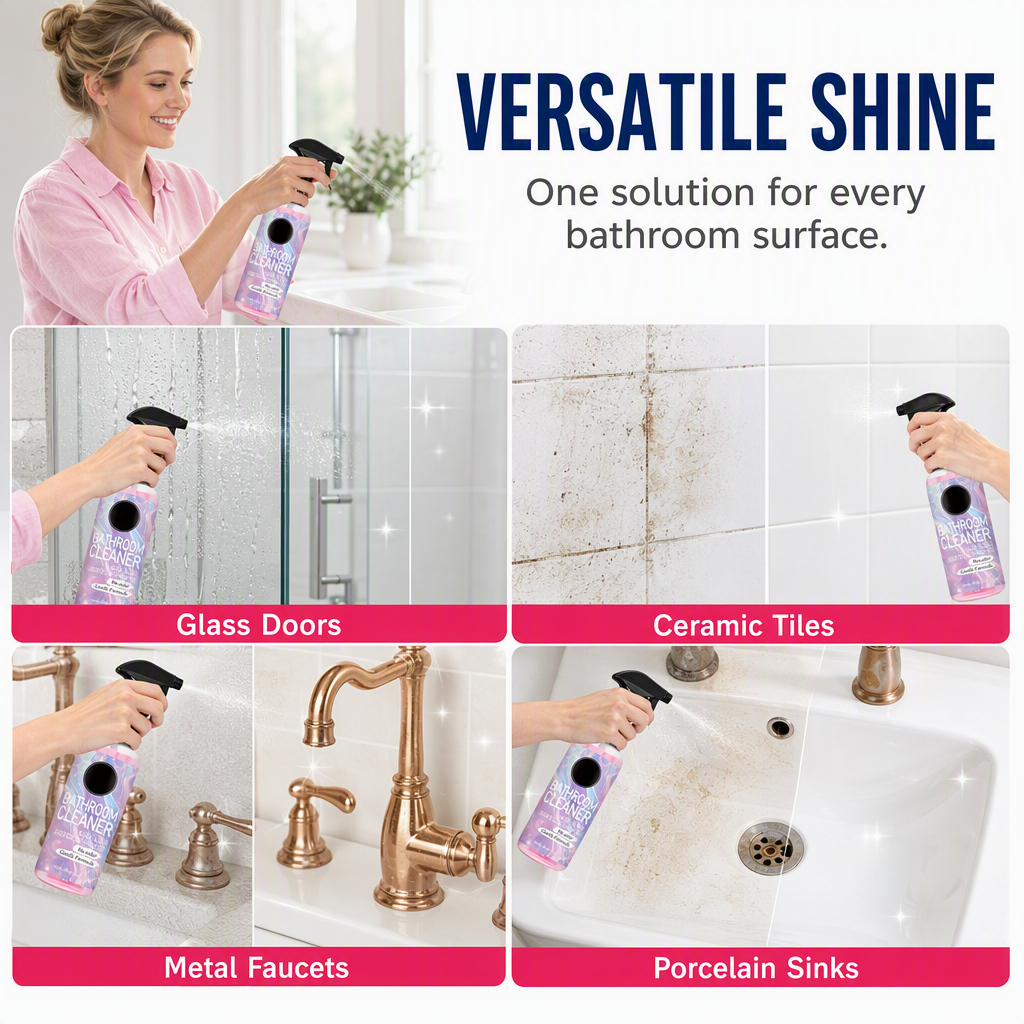 Nettoyant multi-surfaces salle de bain contre les moisissures et le calcaire