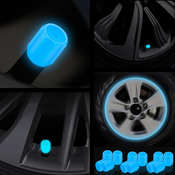 Recevez un lot gratuitement ! Capuchons de valve phosphorescents (capuchons de valve de pneu)