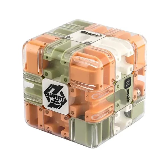 MAINTENANT ! Cube labyrinthe 3D géant - 120 parcours stimulants avec rotation fluide pour le développement cognitif et le plaisir