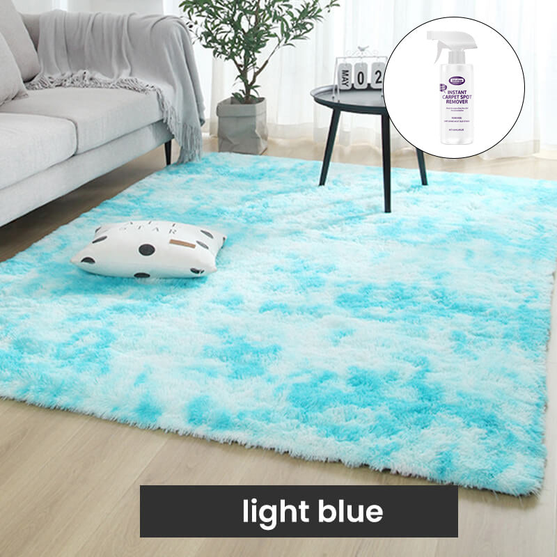 Tapis de sol en peluche dégradé de couleurs