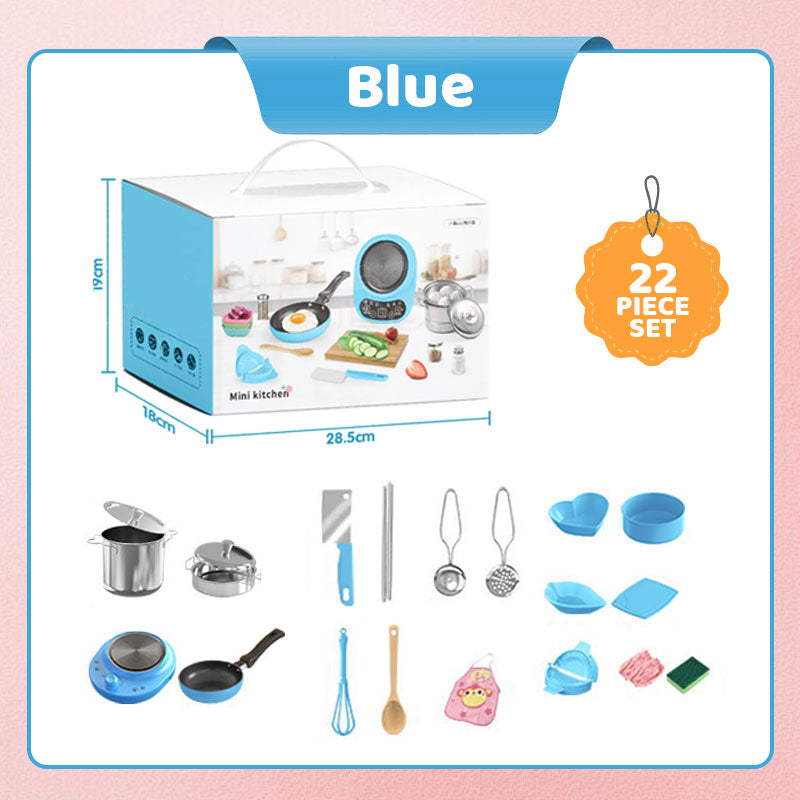2026 Mini cuisine jouet pour enfants n° 1 – Ensemble de 22 pièces
