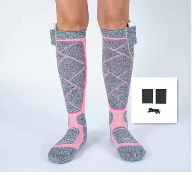 Offre de Noël : Chaussettes chauffantes lavables et rechargeables pour femmes et hommes