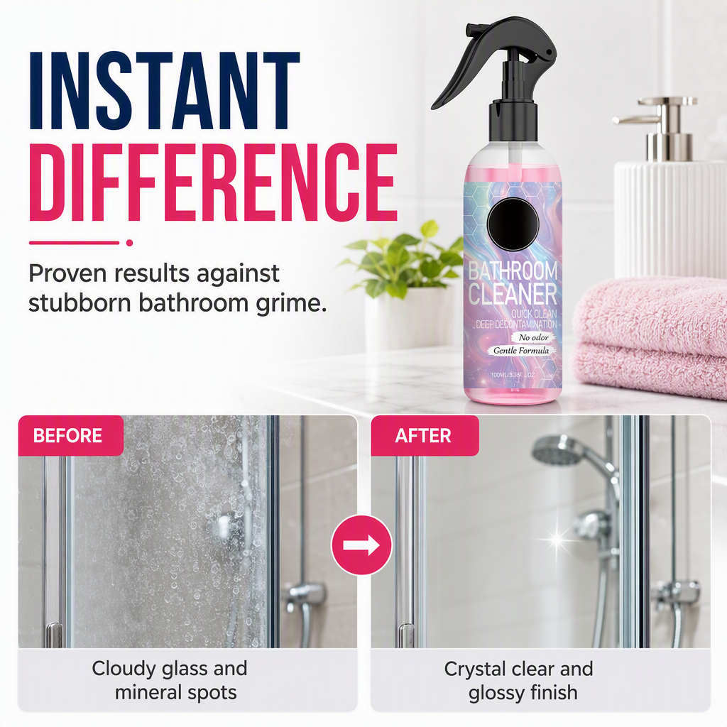 Nettoyant multi-surfaces salle de bain contre les moisissures et le calcaire