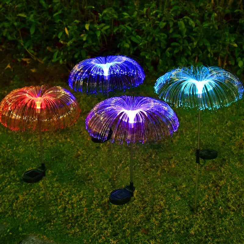 Lampe de jardin solaire – Lampe méduse à couleurs changeantes