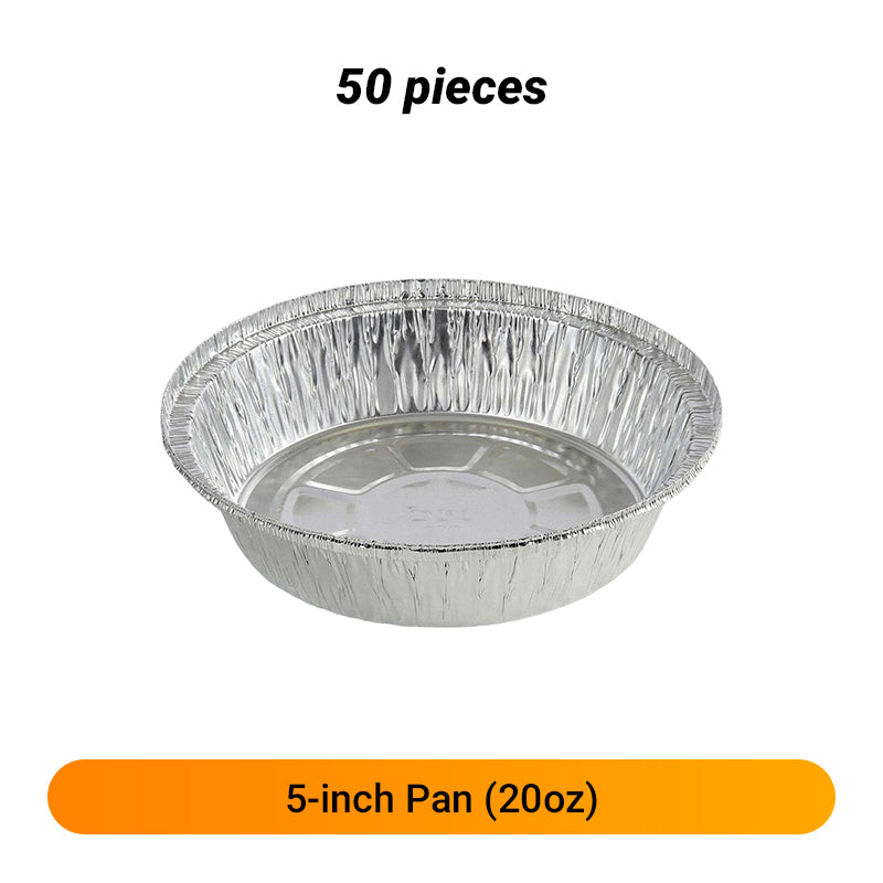 Barquettes rondes en aluminium résistantes aux graisses