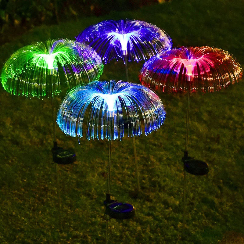 Lampe de jardin solaire – Lampe méduse à couleurs changeantes