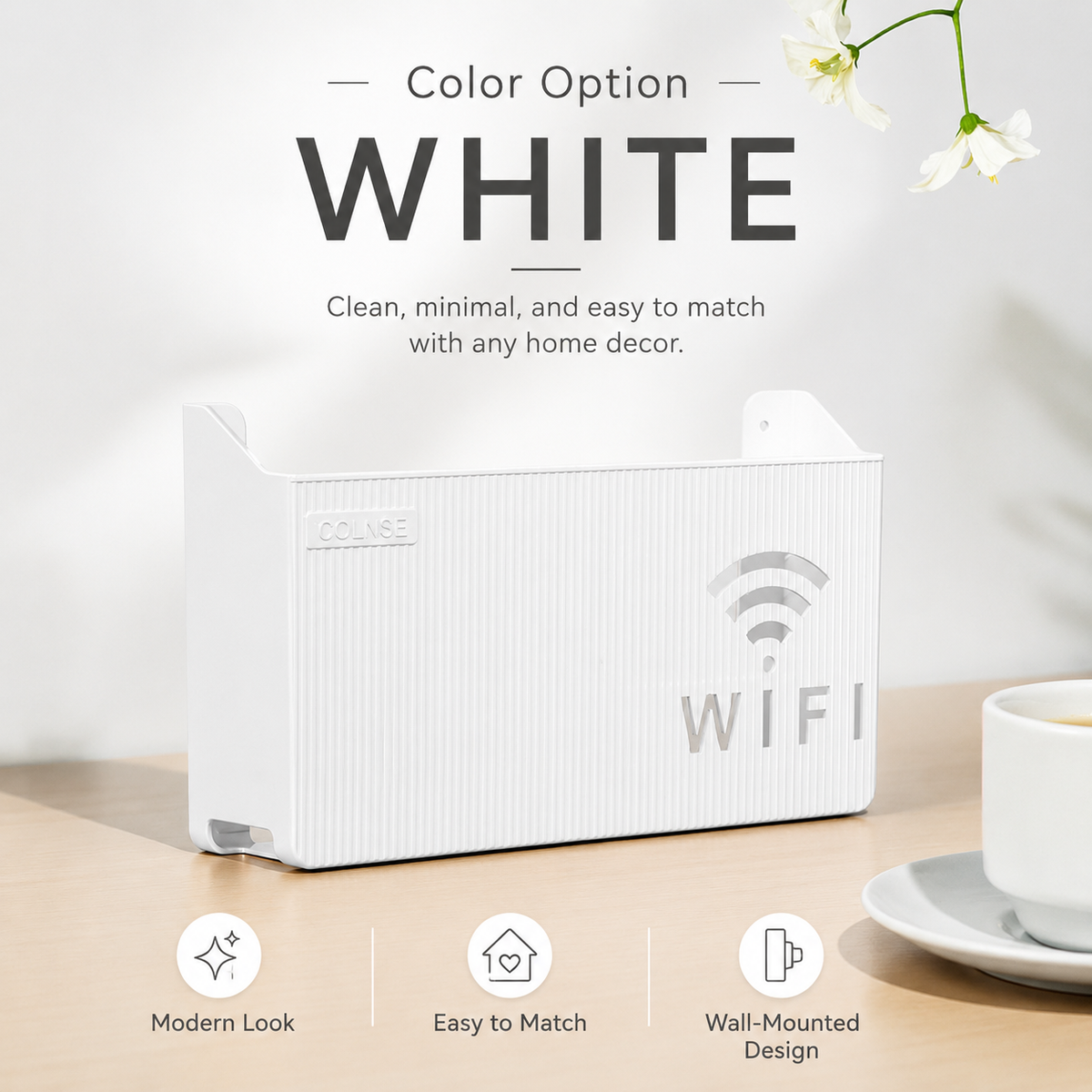 Support de rangement mural pour routeur WiFi