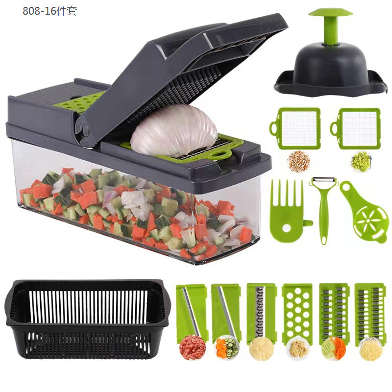 Coupe-légumes multifonctions – lames en acier inoxydable, facile à nettoyer, plusieurs modes de cuisson