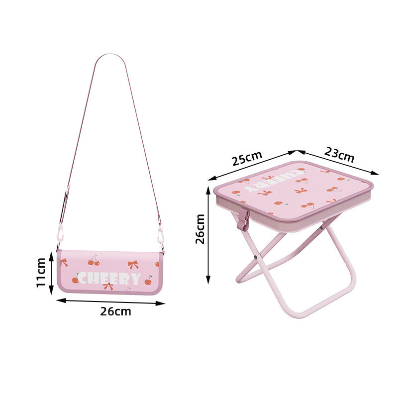 Chaise pliante d'extérieur 2-en-1 avec sac