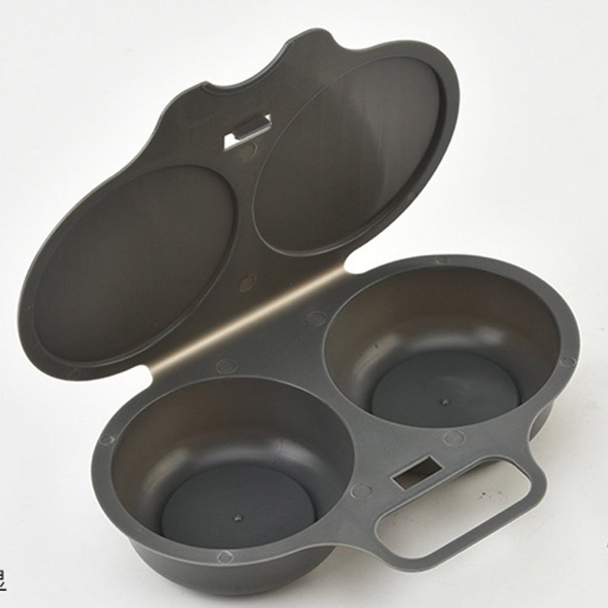 Pocheuse à œufs double cavité pour micro-ondes – Cuisson rapide sans huile, PP de qualité alimentaire et polyvalente. Parfait pour les matins pressés – un petit-déjeuner sain en quelques minutes !