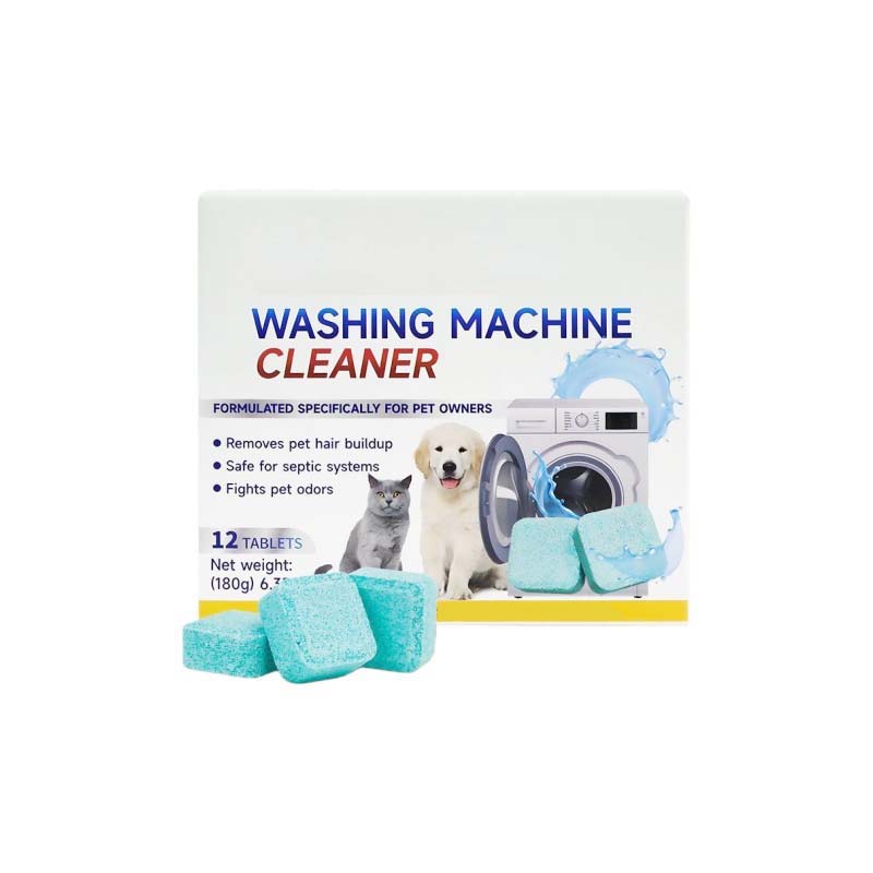 Économisez ce printemps : Nettoyant pour machine à laver spécial maisons avec animaux – Puissant éliminateur de squames et de saletés tenaces | 12 tablettes pour un entretien mensuel