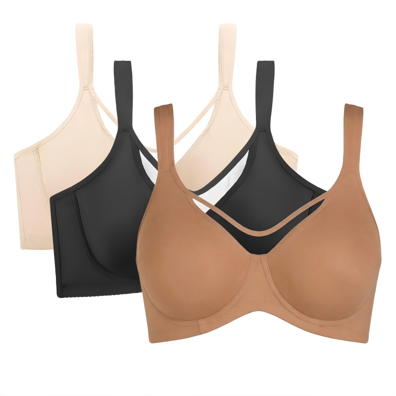 Soutien-gorge grande taille élégant et transparent à couvrance totale pour femme