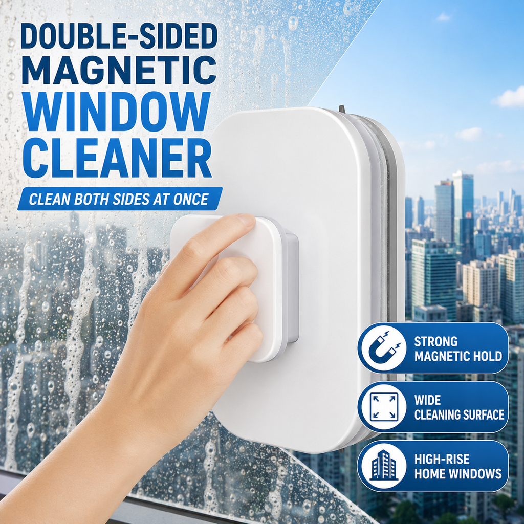 ¨C Nettoyant magnétique 6 en 1 pour vitres : double action, sécurité totale, résultats impeccables dès le premier passage ¨C procurez-vous le vôtre dès maintenant
