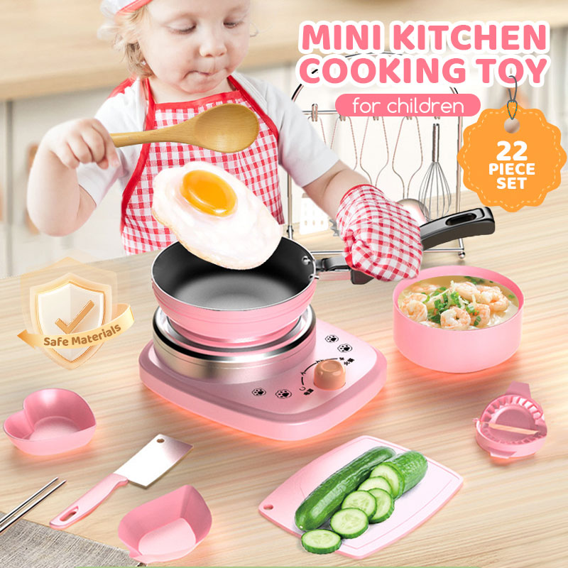 2026 Mini cuisine jouet pour enfants n° 1 – Ensemble de 22 pièces