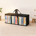 Grand sac de rangement épais en plastique transparent, résistant, pour vêtements, déménagement et stockage