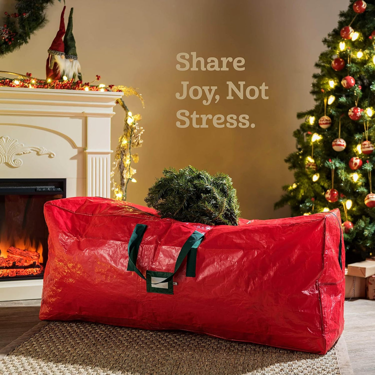 Sac de rangement durable et étanche pour sapins de Noël