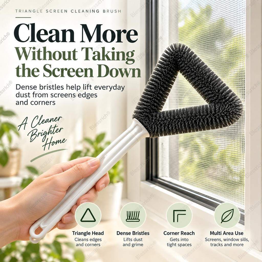 Brosse de nettoyage pour écran triangulaire