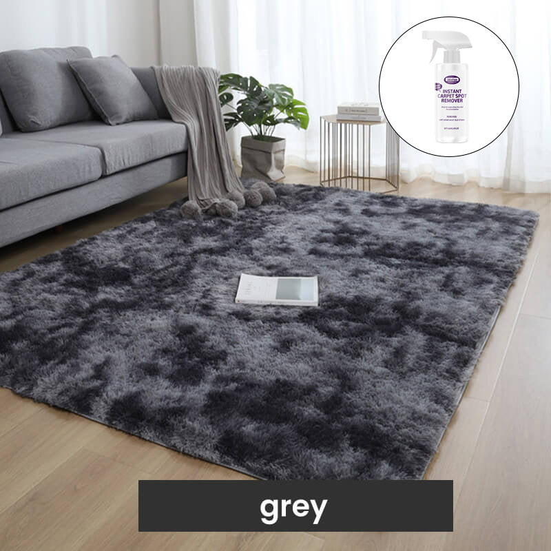 Tapis de sol en peluche dégradé de couleurs