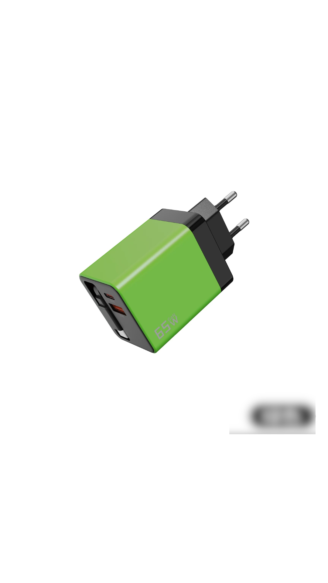 Chargeur 65 W avec câble USB-C rétractable