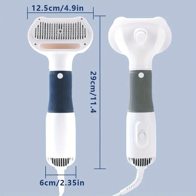 Sèche-poils et brosse démêlante 3 en 1 pour animaux de compagnie