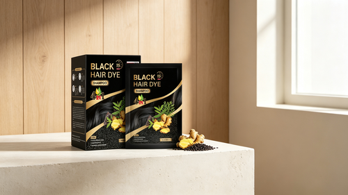 Shampoing colorant aux plantes 4 en 1