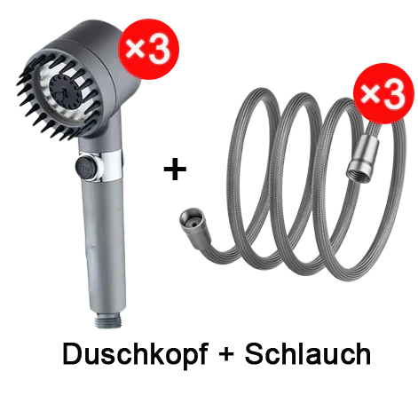 Pommeau de douche de luxe pour le soin de la peau et le massage - 3 modes de jet avec technologie d'économie d'eau pour une expérience de douche revitalisante