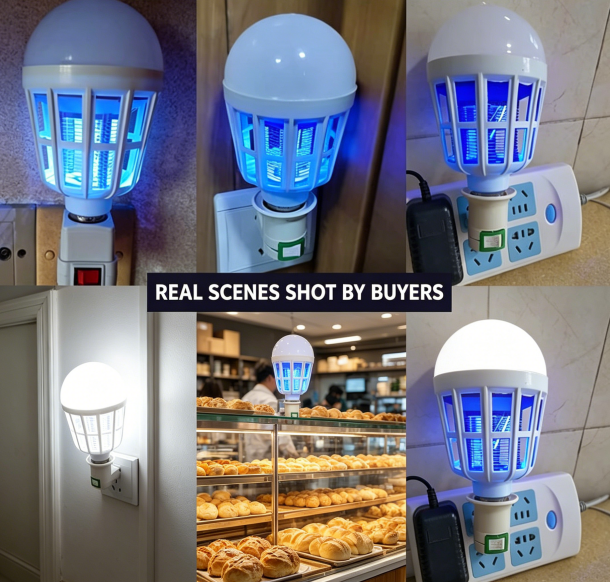 Ampoule LED Tue-Moustiques – Culot E27, Utilisation Intérieure/Extérieure