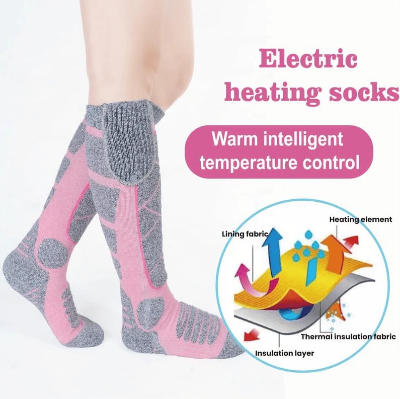 Offre de Noël : Chaussettes chauffantes lavables et rechargeables pour femmes et hommes