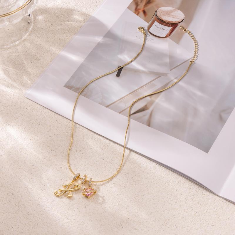 Colliers pendentifs 3 rangs avec initiales A-Z | Personnalisés et élégants