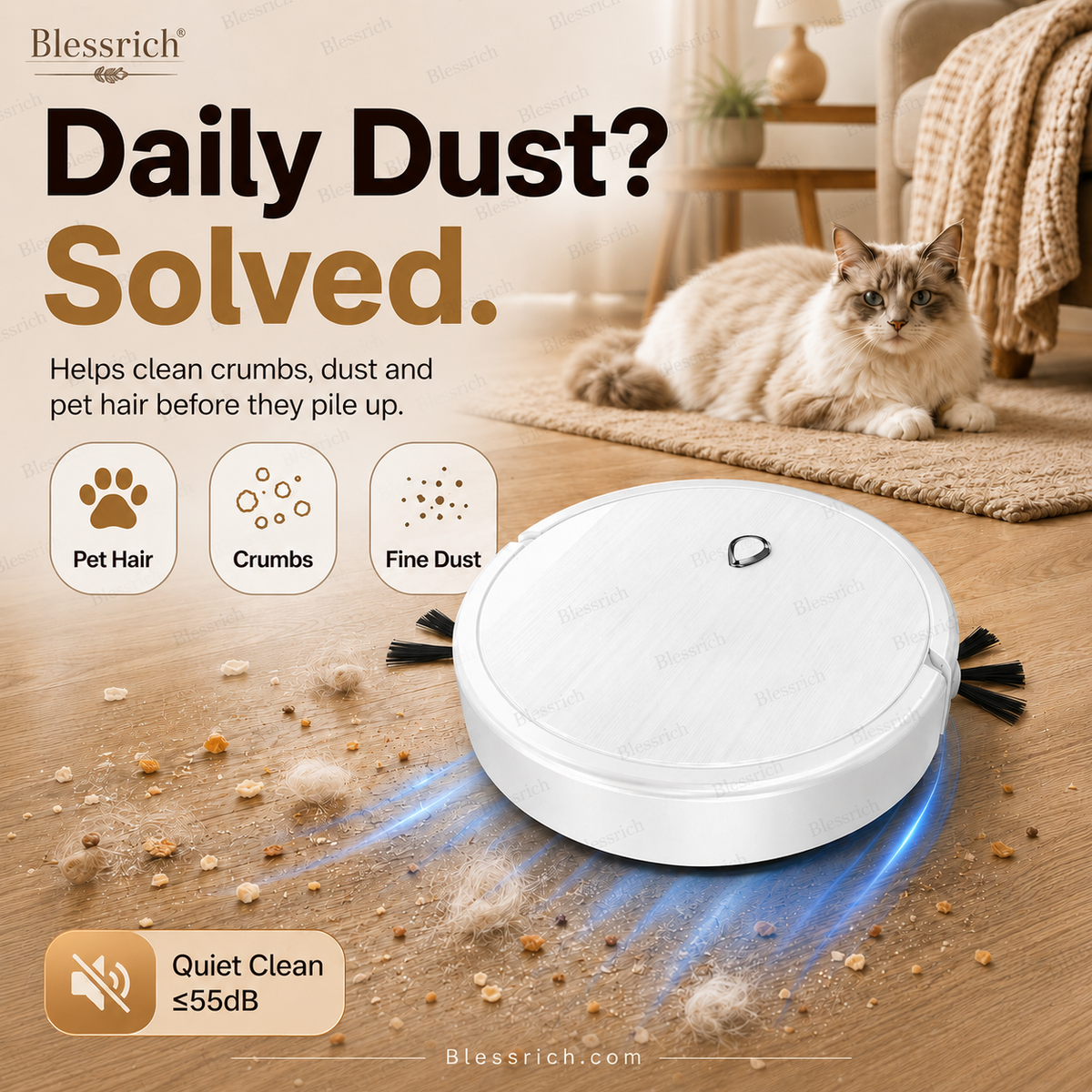 Robot aspirateur 3-en-1 SmartSweepMC