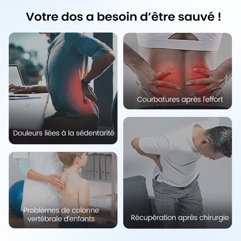 Étireur lombaire magnétique avec massage par acupuncture pour soulager les maux de dos