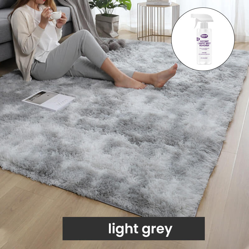 Tapis de sol en peluche dégradé de couleurs