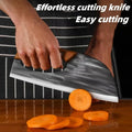 Couteau de cuisine ergonomique – poignée avant, coupe sans effort les légumes et la viande. Un cadeau attentionné pour les cuisiniers amateurs.