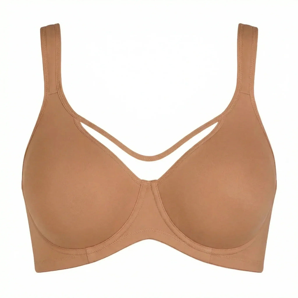 Soutien-gorge grande taille élégant et transparent à couvrance totale pour femme