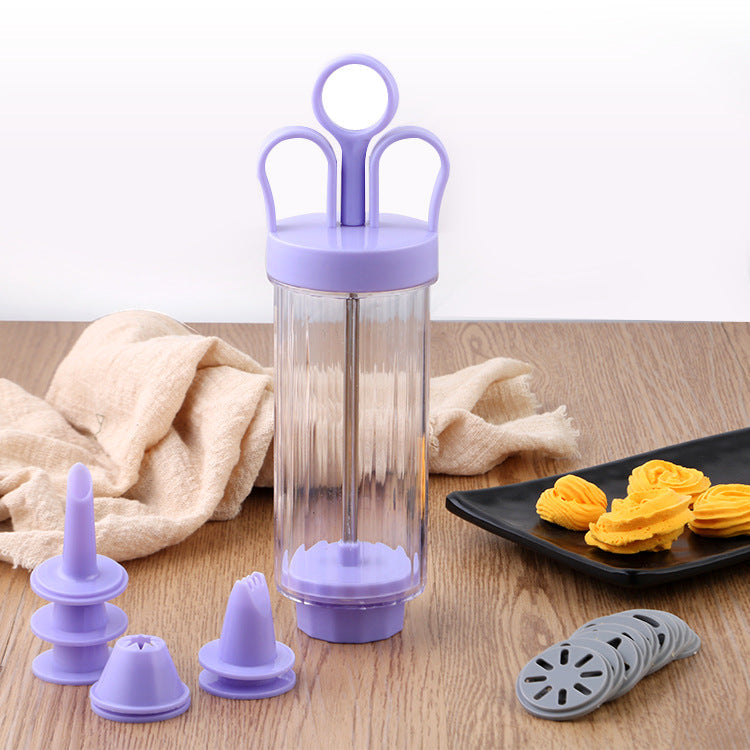 Kit de pistolet à décorer les gâteaux en acier inoxydable – Ensemble de 18 pièces, remplissez et décorez en toute simplicité, sans BPA