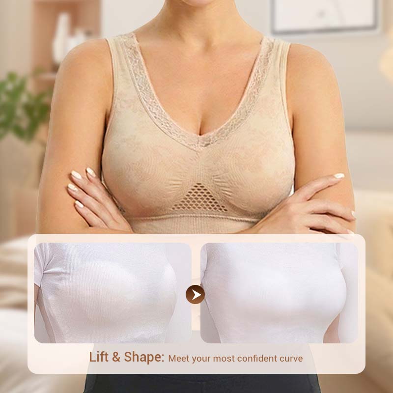 Soutien-gorge confort en pur coton sans boutons ni agrafes