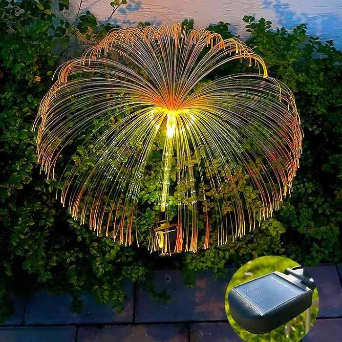 Lampe de jardin solaire – Lampe méduse à couleurs changeantes