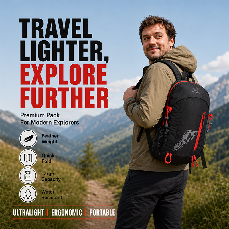 Sac à dos de camping pliable et imperméable