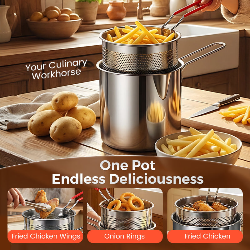 Friteuse multifonction en acier inoxydable 304