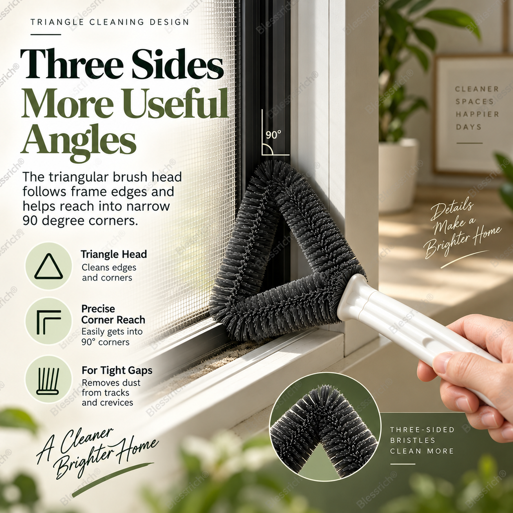 Brosse de nettoyage pour écran triangulaire
